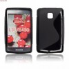 Husa Silicon S-Line Neagra LG L3 II E435 - Protectie Flexibila Antialunecare