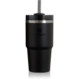 Stanley Quencher H2.O FlowState&trade; Tumbler pahar din oțel inoxidabil cu pai mic Black 2.0 600 ml