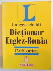 DICTIONAR ENGLEZ - ROMAN , 17.000 CUVINTE , 2000