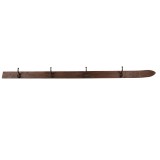Cuier perete lemn maro 170x8x12 cm