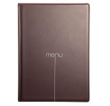 Cumpara ieftin Set 2 meniuri A4, DAG STYLE I Love Menu, PVC, maro - RESIGILAT