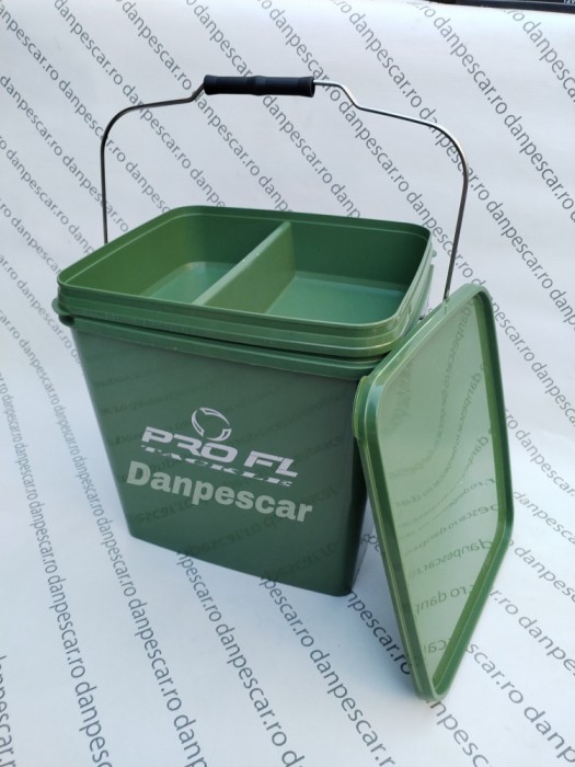Galeata NADA din Plastic Cu Capac Pro Fl Plus Tava Accesorii 17litri