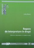 Repere de interpretare in drept. Ghid de interpretare in materie civila - Lidia Barac