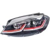 Far VW Golf 7, 03.20, Model Gti, partea Stanga, cu lumina dinamica pentru viraje; cu lumina pentru viraje statica; cu lumina timp de zi tip LED; LED;, Hella