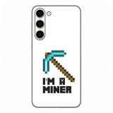 Husa compatibila cu Samsung Galaxy S23 Plus Silicon Gel Tpu Model Minecraft Miner