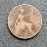 Marea Britanie One penny 1901, Europa