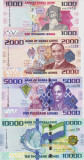 Bancnota Sierra Leone 1.000 - 10.000 Leones 2021 - P30-33 UNC ( set x4 )