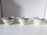 Set 3 cesti mari ceramice pentru supa Easter Past Times Oxford England, vintage