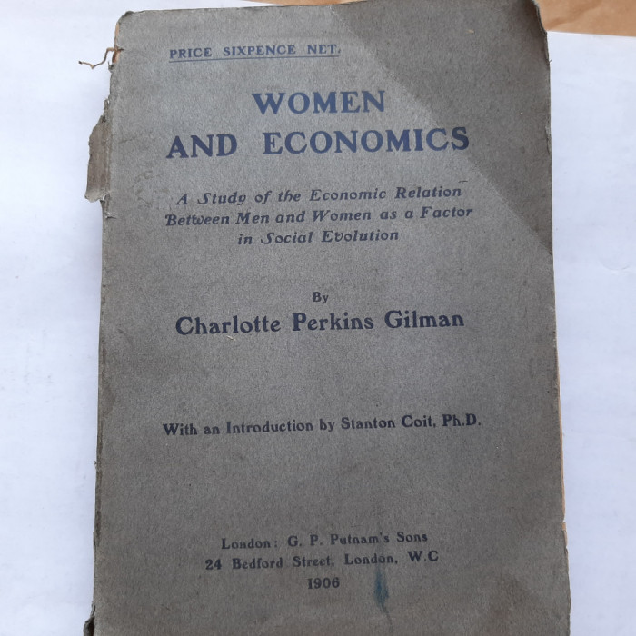 Women and economics (Charlotte Perkins Gilman, 1906)