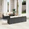 vidaXL Set de canapele pentru grădină 8 pcs Negru Rattan poli 3358532