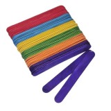 Set 60 bete colorate din lemn pentru activitati crafts,15 cm