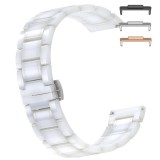 Cumpara ieftin Curea ceramica, compatibila Huawei Watch Fit 2, cu adaptor dedicat, Ceramic White