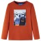 Tricou pentru copii cu m&acirc;neci lungi, ruginiu deschis, 116
