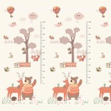 Covor Joaca Copii U-Grow 180x200 cm, Antiderapant, Impermeabil, Izolare Termica, Spuma XPE, Reversibil, Covoras Educativ
