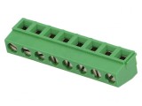 Regletă de conexiuni PCB unghi 90&deg; 5mm 8 piste 13.5A, TE Connectivity