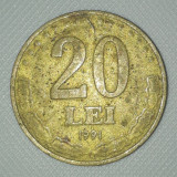 Moneda 20 lei 1991 - Romania
