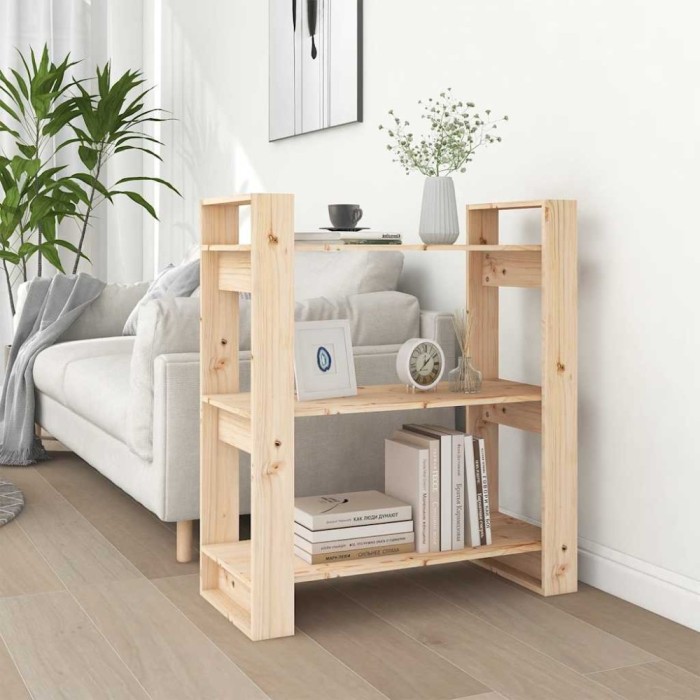 vidaXL Bibliotecă/Separator de cameră 80x35x91 cm, lemn masiv de pin 813899