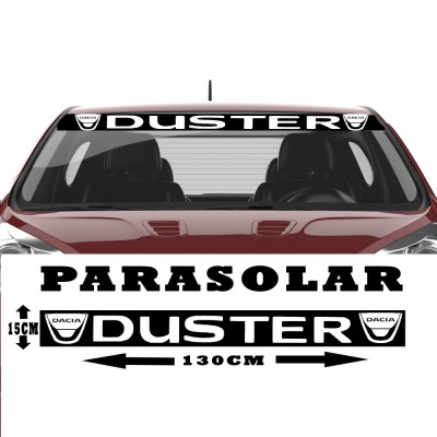 Sticker Auto Parasolar Dacia Duster , Autocolant Personalizat pentru Parbriz foto