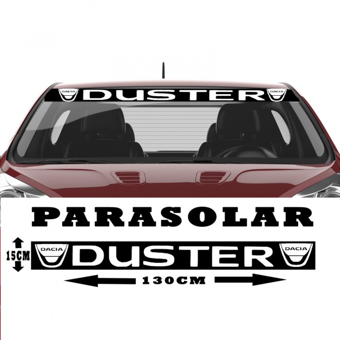 Sticker Auto Parasolar Dacia Duster , Autocolant Personalizat pentru Parbriz
