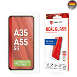 Cumpara ieftin Folie pentru Samsung Galaxy A35 5G / A55 5G, Displex Real Glass 2D, Clear
