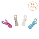 Carlige cu Maner Moale Softgrip &amp; Carlig pentru Rufe 8cm - 24buc