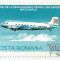 **Rom&acirc;nia, LP 918/1976, 50 ani prima linie aeriana nationala, eroare, oblit.