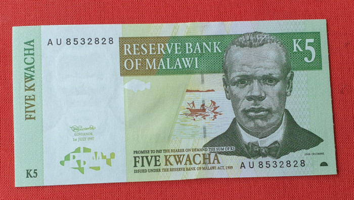 Malawi 5 Kwacha 2005 - Bancnota SUPERBA