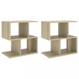 vidaXL Noptiere, 2 buc., stejar sonoma, 50x30x51,5 cm, PAL