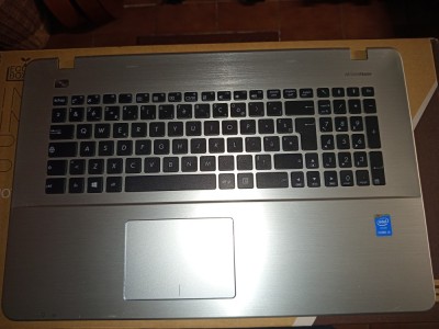 Tastatura + palmrest Asus R752L funcționala foto