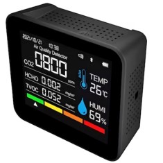 Monitor portabil masurare calitate aer 9 in 1 HASEPE, ecran 2.8 inch foto