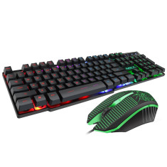 Kit Tastatura si Mouse Gaming iMice KM-680 Laser Light Gradient