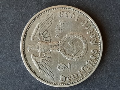 2 Reichsmark 1938 A , Germania - G 4687 foto