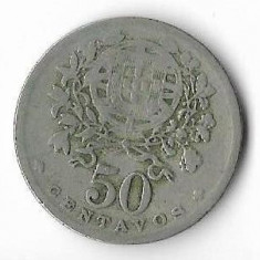 Moneda 50 centavos 1935- Portugalia (a circulat doar in Azores),cotatii ridicate