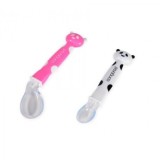 Set 2 lingurite moi din silicon Panda Girl, Cangaroo