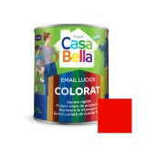 Vopsea alchidica pentru lemn / metal, Casabella, interior / exterior, rosu, 0.75 L