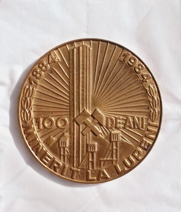 Medalie Centenara Minerit Lupeni, 1884-1984