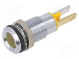 Lampă LED plată galbenă 2,1VDC &Oslash;8mm CML INNOVATIVE TECHNOLOGIES