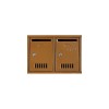Modul de 2 cutii postale, maro, 380 x 260 x 75 mm