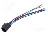 Contact block E-SWITCH PVP 7 pini cabluri 140mm 20,5x24,1mm
