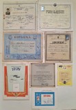 Colectie diplome, certificate profesionale si militare din perioada comunista