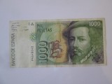Spania 1000 Pesetas 1992,bancnota din imagini