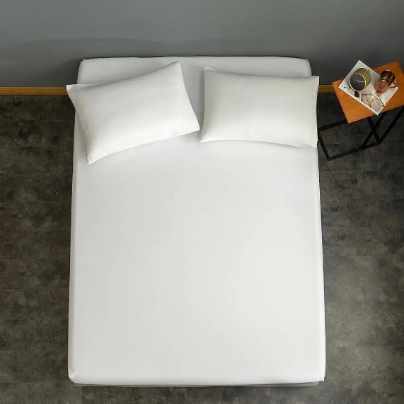 Cearșaf de pat din bumbac, cu elastic - 100-130X200