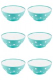 Set boluri, 6 piese, 3 L, Plastic, Verde menta