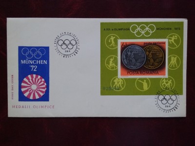 1972-Medalii olimpice-FDC foto