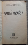 Romaneste - Virgil Ierunca// 1991, Humanitas