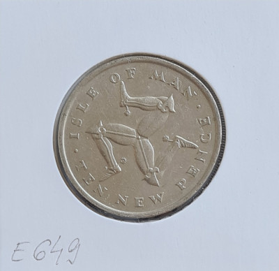 Insula Man 10 new pence 1975 foto