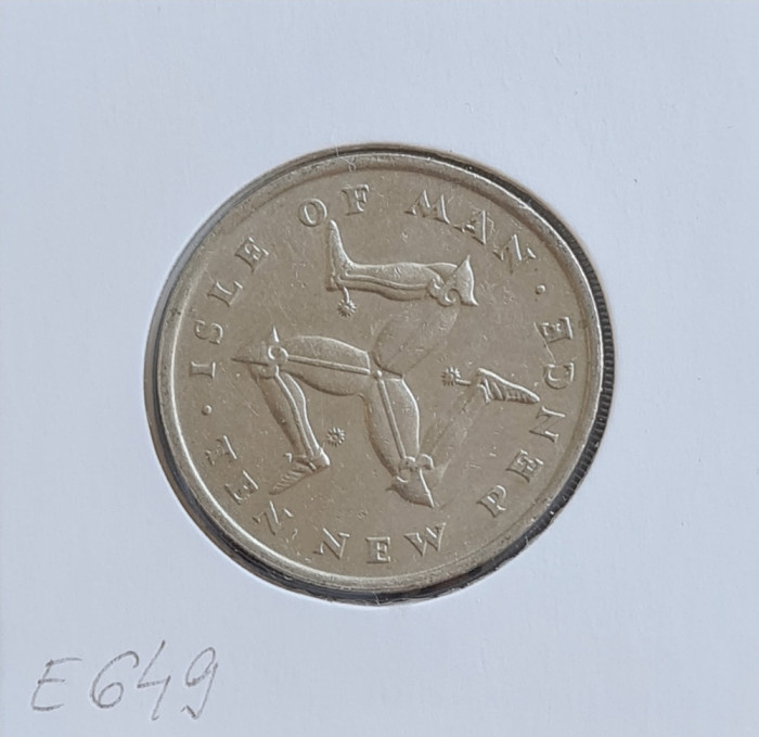 Insula Man 10 new pence 1975
