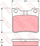 Set placute frana,frana disc PEUGEOT 607 (9D, 9U) (2000 - 2016) TRW GDB1432