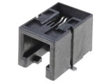 Conector RJ9 soclu profil jos aurit SMT