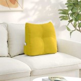 vidaXL Perna pentru spate Galben 45 x 24 x 50 cm Catifea 42014378